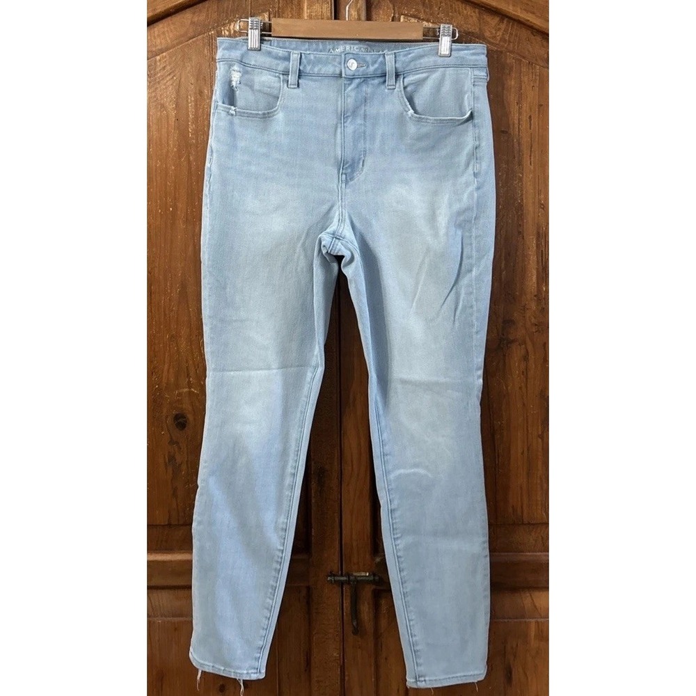 Women's American Eagle Dream Stretch Super High Rise Jegging Jeans 12 NO Pilling